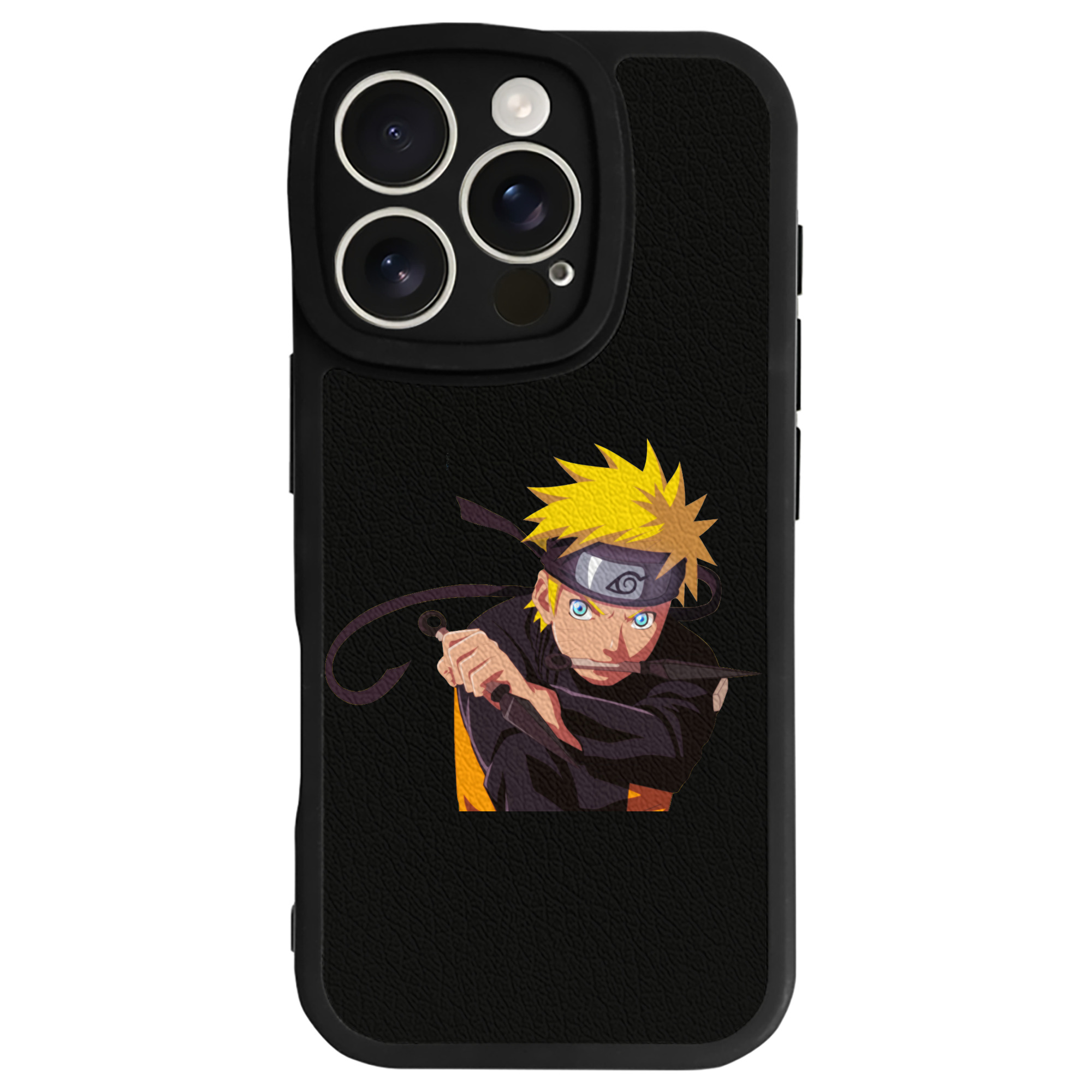（画像用） NARUTO -ナルト- うずまき ナルト Uzumaki Naruto 【iPhone 16シリーズ対応】シリコンスマホケース（レザー調） 材質：シリコン